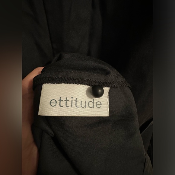 Ettitude Sateen Jumpsuit in Onyx size Large. New without tag - Picture 9 of 10